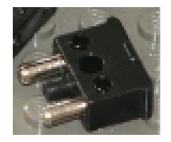 Electric, Connector, 2-Way Male Squared Narrow Long with Center Post