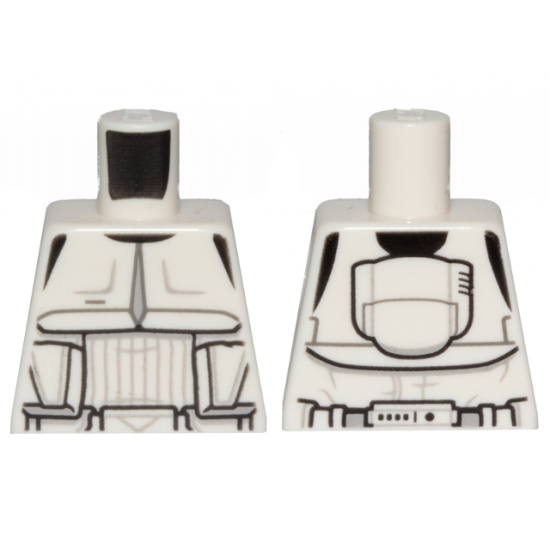 Torso SW Detailed Armor Scout Trooper, Narrow Belt Pattern