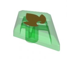 Tile, Modified 1 x 2 Diamond with Elemental Earth Pattern