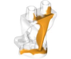 Lower Body, Ghost with Marbled Bright Light Orange Pattern