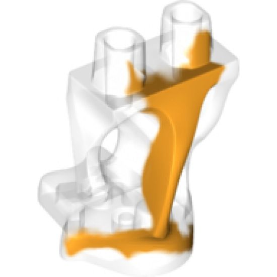 Lower Body, Ghost with Marbled Bright Light Orange Pattern