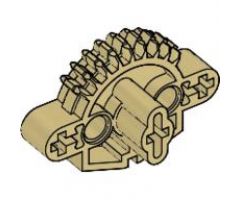 Bionicle Matoran Torso, Gear 9 Tooth with 3 Axle Holes and 2 Pin Holes