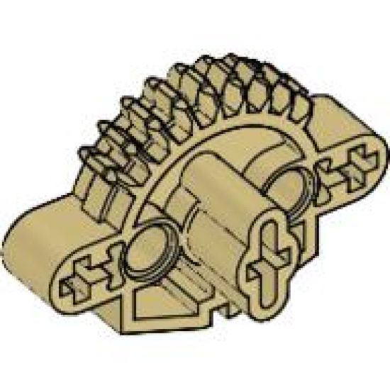 Bionicle Matoran Torso, Gear 9 Tooth with 3 Axle Holes and 2 Pin Holes