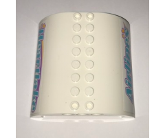 Slope, Curved 8 x 8 x 2 Double with 'Heartlake' and 'Airlines' Pattern (Stickers) - Set 41109