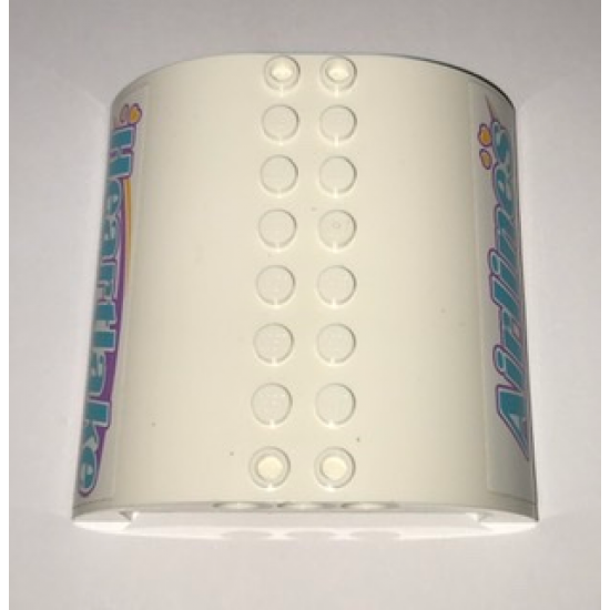 Slope, Curved 8 x 8 x 2 Double with 'Heartlake' and 'Airlines' Pattern (Stickers) - Set 41109