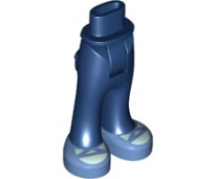Mini Doll, Legs with Hips and Trousers with Back Pockets with Medium Blue Sandals Pattern
