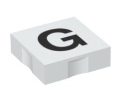 Duplo, Tile 2 x 2 with Black Capital Letter G Pattern