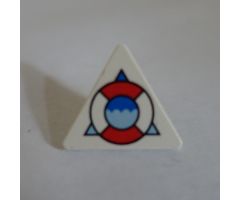 Road Sign 2 x 2 Triangle with Clip with Coast Guard Logo on Triangle Pattern