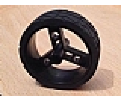 Wheel & Tire Assembly 41mm Znap Thin Tread with Black Tire 41 mm Directional Tread