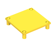 Scala Platform / Table 7 x 7 x 1 1/3 with 4 Legs
