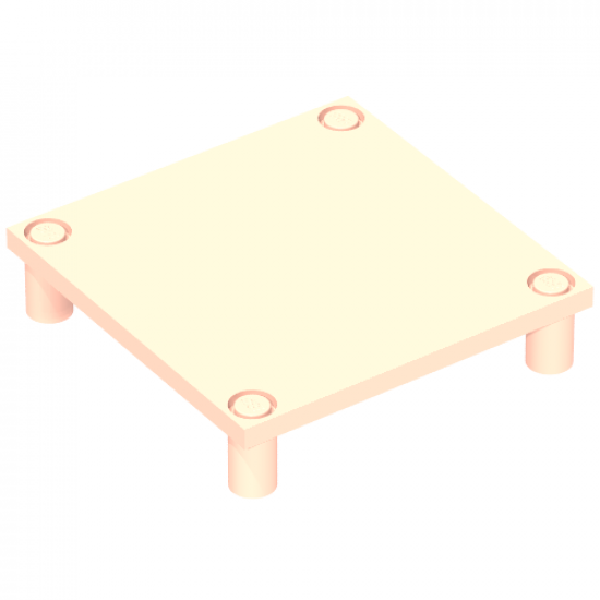 Scala Platform / Table 7 x 7 x 1 1/3 with 4 Legs