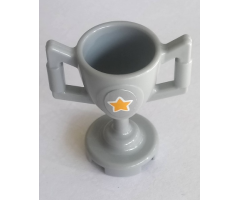 Minifigure, Utensil Trophy Cup with Yellow Star Pattern (Sticker) - Set 41057