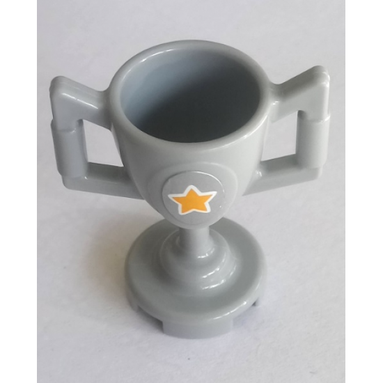 Minifigure, Utensil Trophy Cup with Yellow Star Pattern (Sticker) - Set 41057