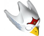 Minifigure, Headgear Mask Bird (Eagle) with Yellow Beak, Red Tiara and Blue Feathers Pattern