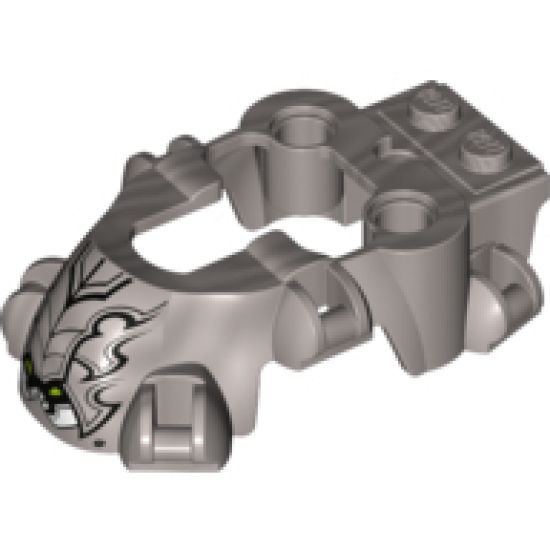 Riding Cycle Flywheel Fairing Spider Shape with Black Armor Scales and White Fangs Pattern (70140)