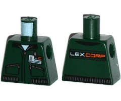 Torso Batman Jacket with Zipper Pockets, ID Badge and 'LEXCORP' on Back Pattern