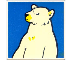 Duplo, Tile 2 x 2 x 1 with Polar Bear Mosaic Picture 09 Pattern (Set 1079)