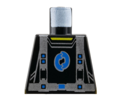 Torso Alpha Team Arctic with Blue Logo and Silver Straps Pattern