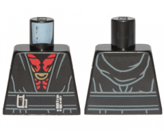 Torso SW Sith Robe, Red Chest and Gold Necklace Pattern (Darth Maul)