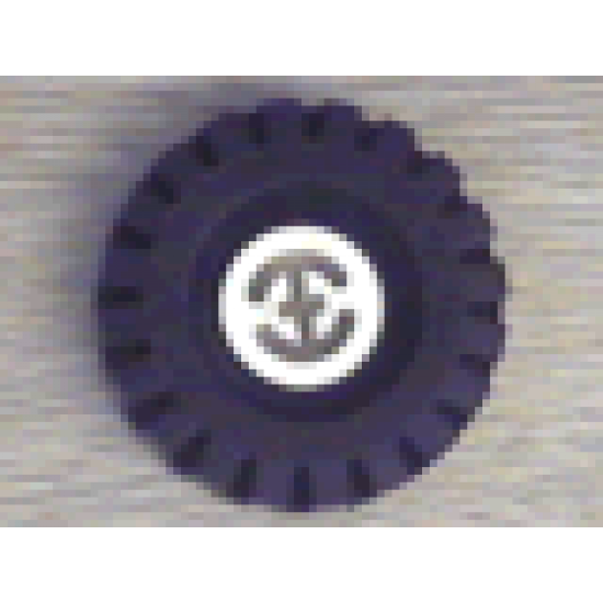 Wheel & Tire Assembly Technic Split Axle Hole with Black Tire 17 x 43 (3482 / 3634)