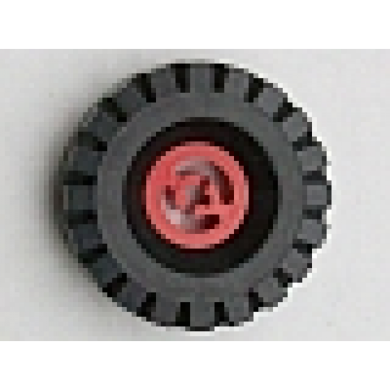Wheel & Tire Assembly Technic Split Axle Hole with Black Tire 17 x 43 (3482 / 3634)