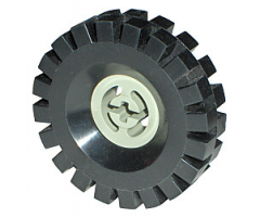 Wheel & Tire Assembly Technic Split Axle Hole with Black Tire 17 x 43 (3482 / 3634)