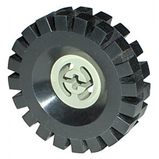 Wheel & Tire Assembly Technic Split Axle Hole with Black Tire 17 x 43 (3482 / 3634)