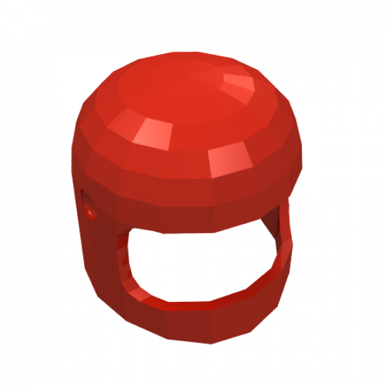 Minifigure, Headgear Helmet Space / Town with Thin Chin Strap - with Visor Dimples