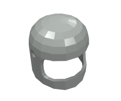 Minifigure, Headgear Helmet Space / Town with Thin Chin Strap - with Visor Dimples