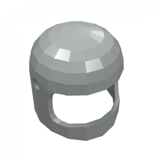 Minifigure, Headgear Helmet Space / Town with Thin Chin Strap - with Visor Dimples
