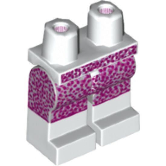 Hips and Legs with Skirt with Pink Dots and Light Bluish Gray Boots Pattern