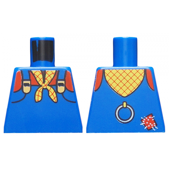 Torso Western Outfit Overalls with Checkered Bandana Pattern (Stinky Pete)