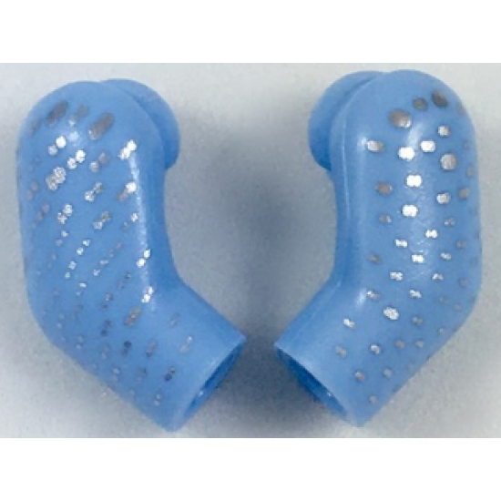 Arm, (Matching Left and Right) Pair with Silver Speckles Pattern