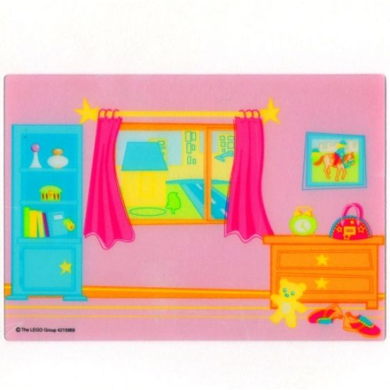 Plastic Backdrop for Set 5940 - Bedroom