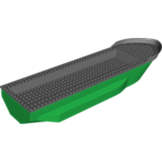 Boat Hull Unitary 51 x 12 x 6 with Side Bulges, Base with Dark Bluish Gray Boat Hull Unitary 51 x 12 x 6, Top (62791 / 54101)