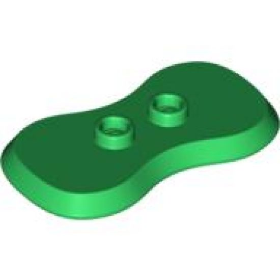 Plate, Modified 2 x 4 with 2 Studs and Curved Sides (Minifigure Stand)