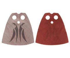 Minifigure, Body Wear Cape Cloth, Standard, Dark Red Side & Gray Side with Dark Slashes Pattern (General Grievous)