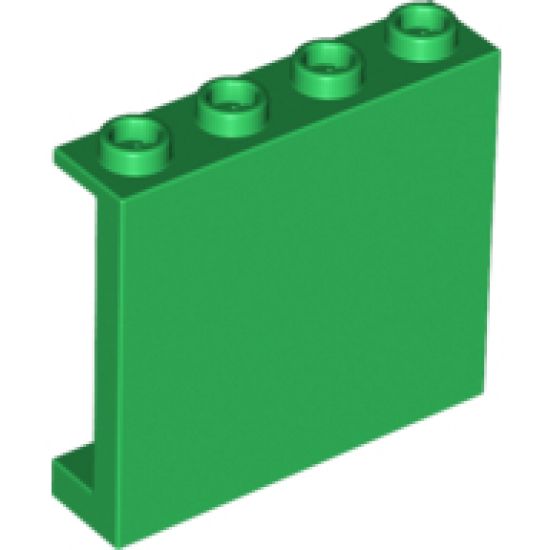 Panel 1 x 4 x 3 with Side Supports - Hollow Studs