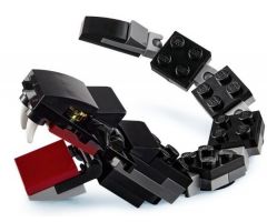 Snake, Harry Potter (Basilisk with Dark Red Mouth) - Brick Built