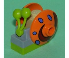 Snail, Spongebob Squarepants with Orange Shell (Gary) - Brick Built