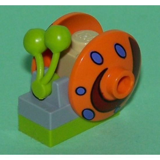 Snail, Spongebob Squarepants with Orange Shell (Gary) - Brick Built