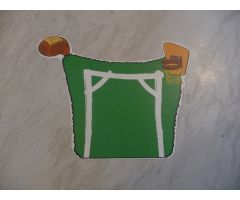 Plastic Backdrop, Little Robots Sports Pattern (7436)