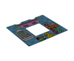 Plastic Duplo Wallpaper with Bathroom Interior Pattern (fits inside 11335)