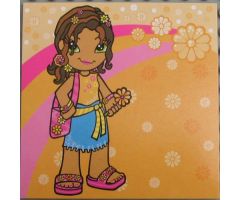 Clikits Paper, Insert 10 x 10 for Frame clikits069, 'Daisy' holding a Daisy