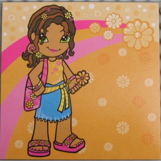 Clikits Paper, Insert 10 x 10 for Frame clikits069, 'Daisy' holding a Daisy