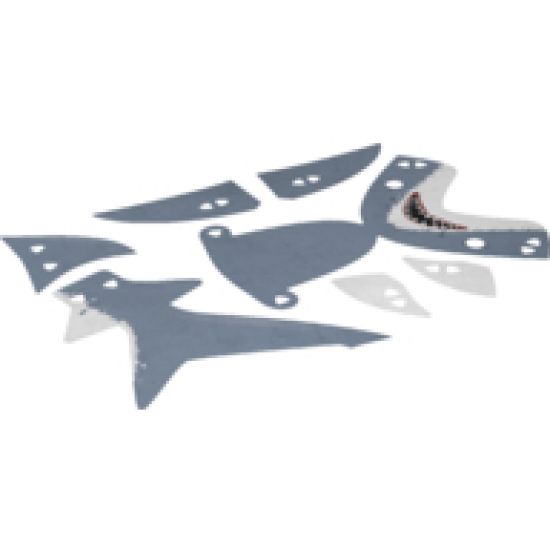 Plastic Skin Shark Sheet 2 of 2 for Set 81001-1