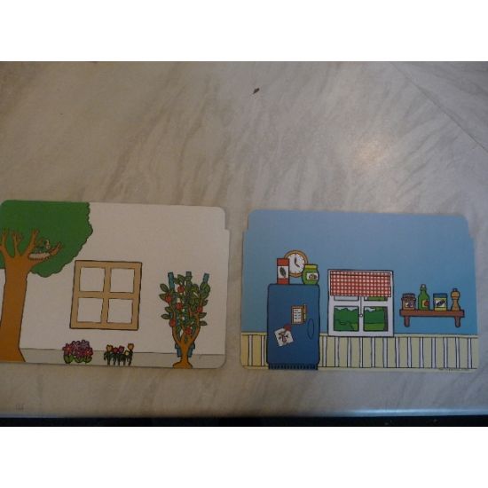 Plastic Backdrop - Outside Tree and Flowers / Kitchen