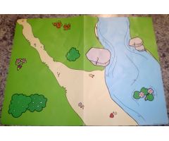 Plastic Playmat Duplo, with River Pattern from Set 3612 (32x42cm)