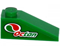 Slope 33 3 x 1 with Octan Logo Pattern Model Left Side (Sticker) - Set 60115