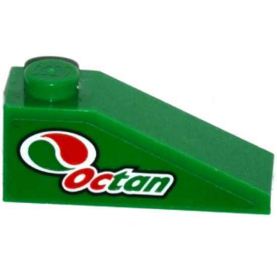 Slope 33 3 x 1 with Octan Logo Pattern Model Left Side (Sticker) - Set 60115